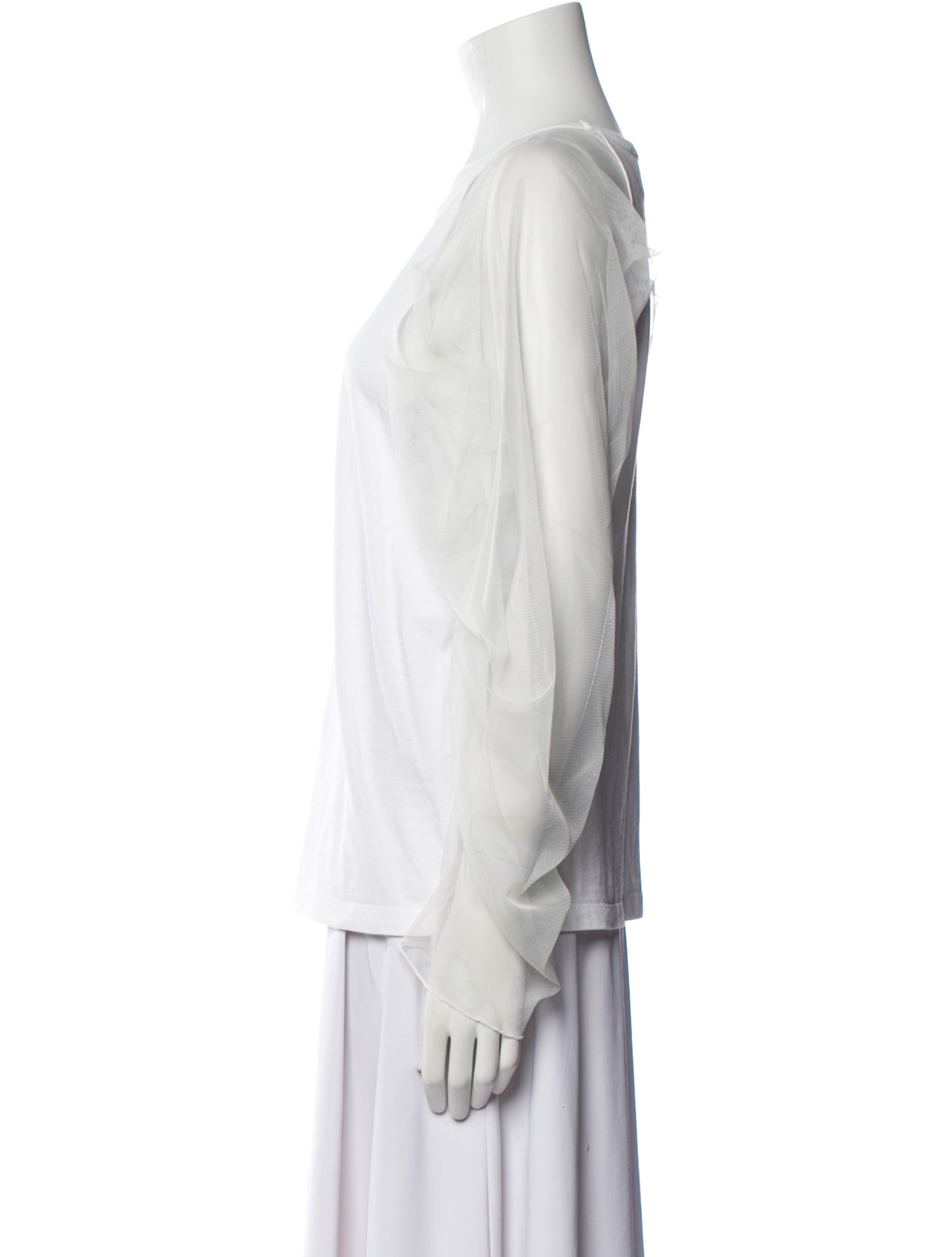 See by Chloé Scoop Neck Long Sleeve Tank Top