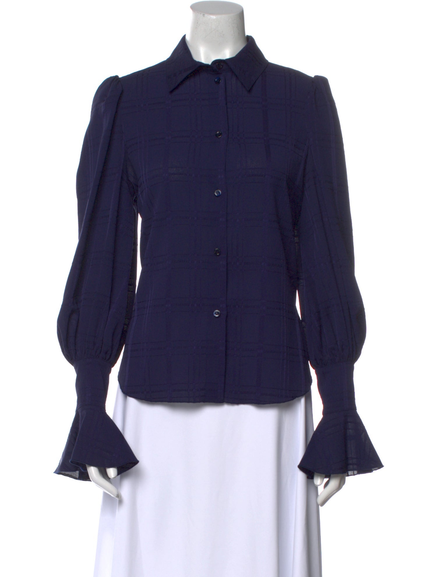 See by Chloé Long Sleeve Button-Up Top