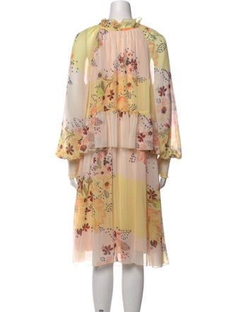 See by Chloé Floral Print Midi Length Dress