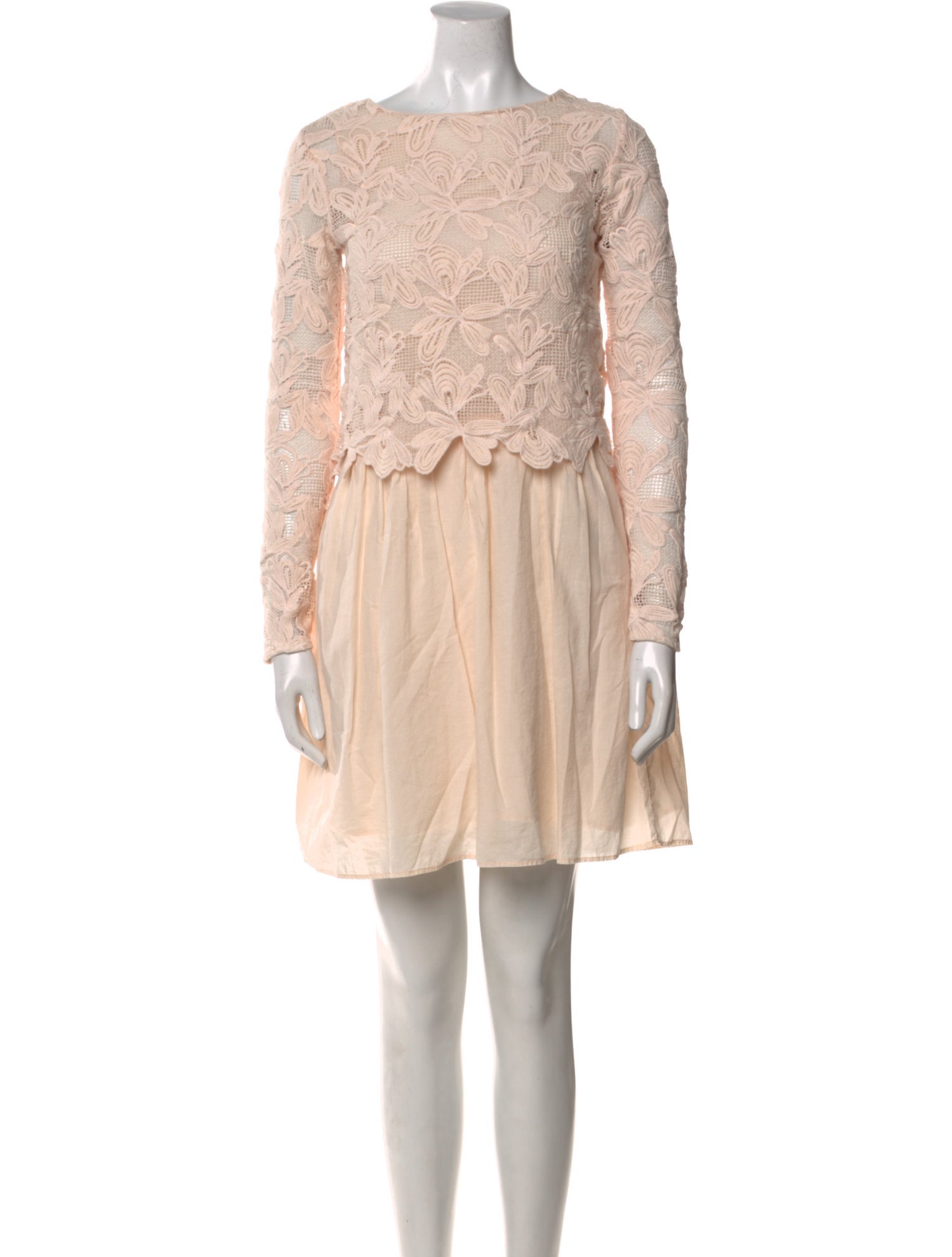 See by Chloé Bateau Neckline Mini Dress