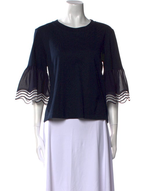 See by Chloé Bateau Neckline Three-Quarter Sleeve Top