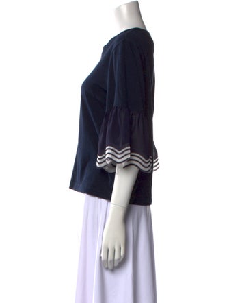 See by Chloé Bateau Neckline Three-Quarter Sleeve Top
