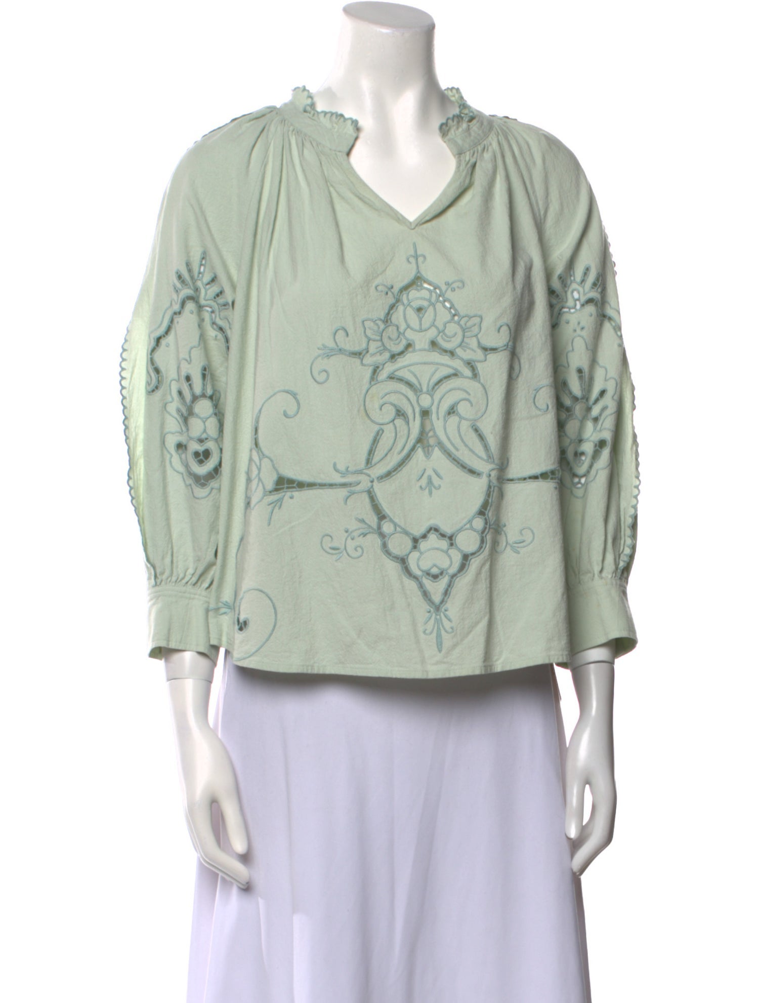 See by Chloé Printed V-Neck Blouse