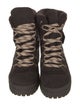 See by Chloé Suede Colorblock Pattern Combat Boots