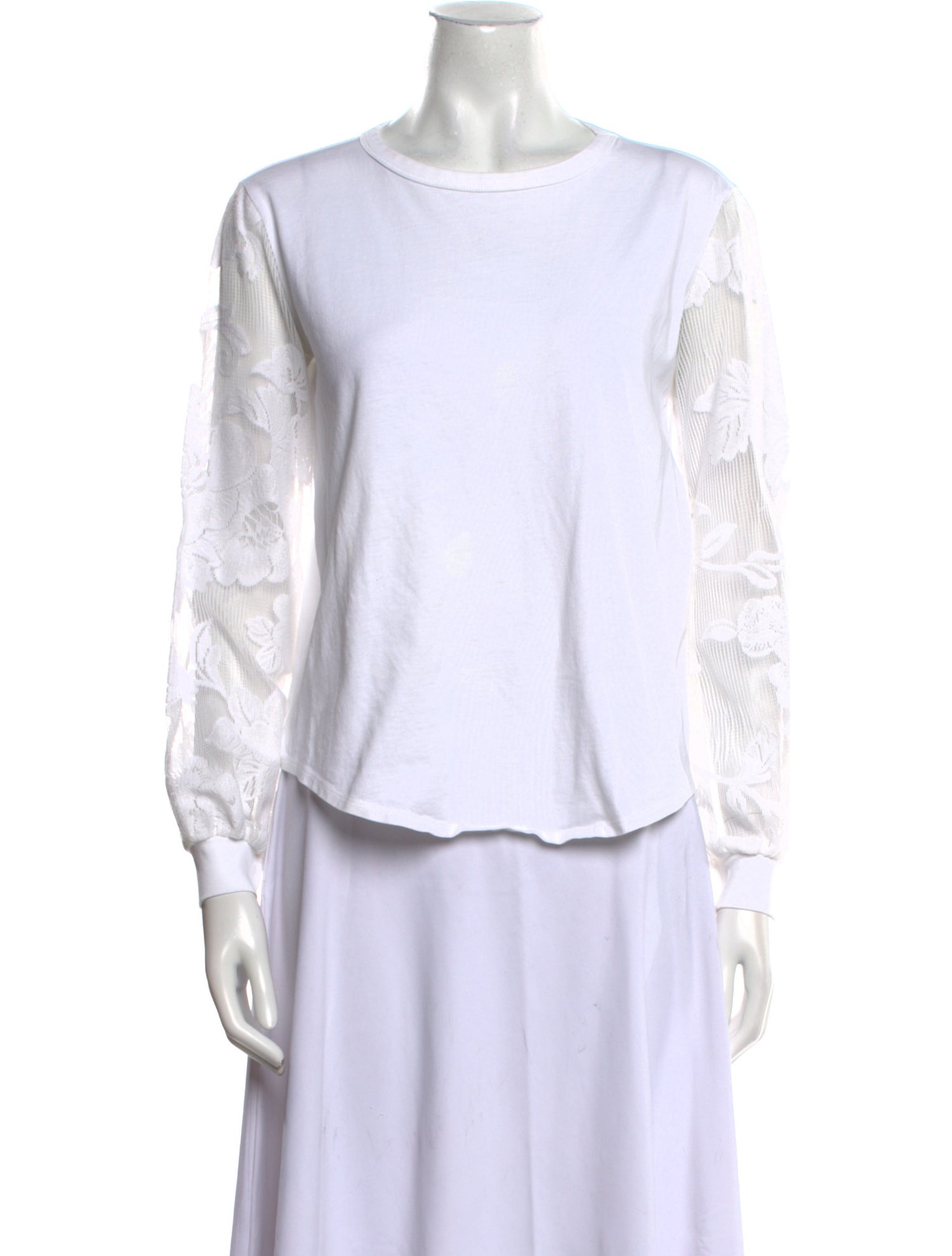 See by Chloé Crew Neck Long Sleeve Top