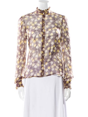 See by Chloé Silk Floral Print Blouse