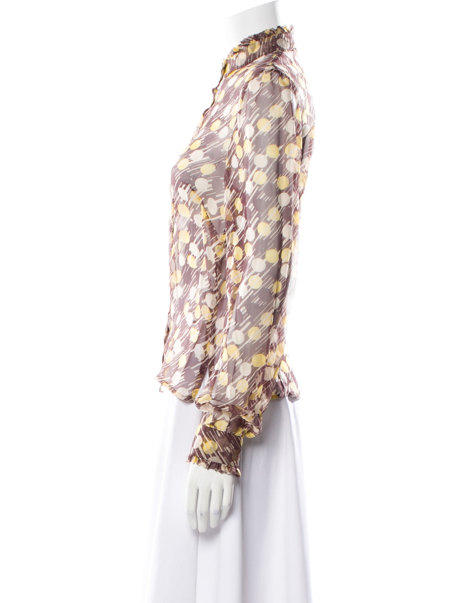 See by Chloé Silk Floral Print Blouse