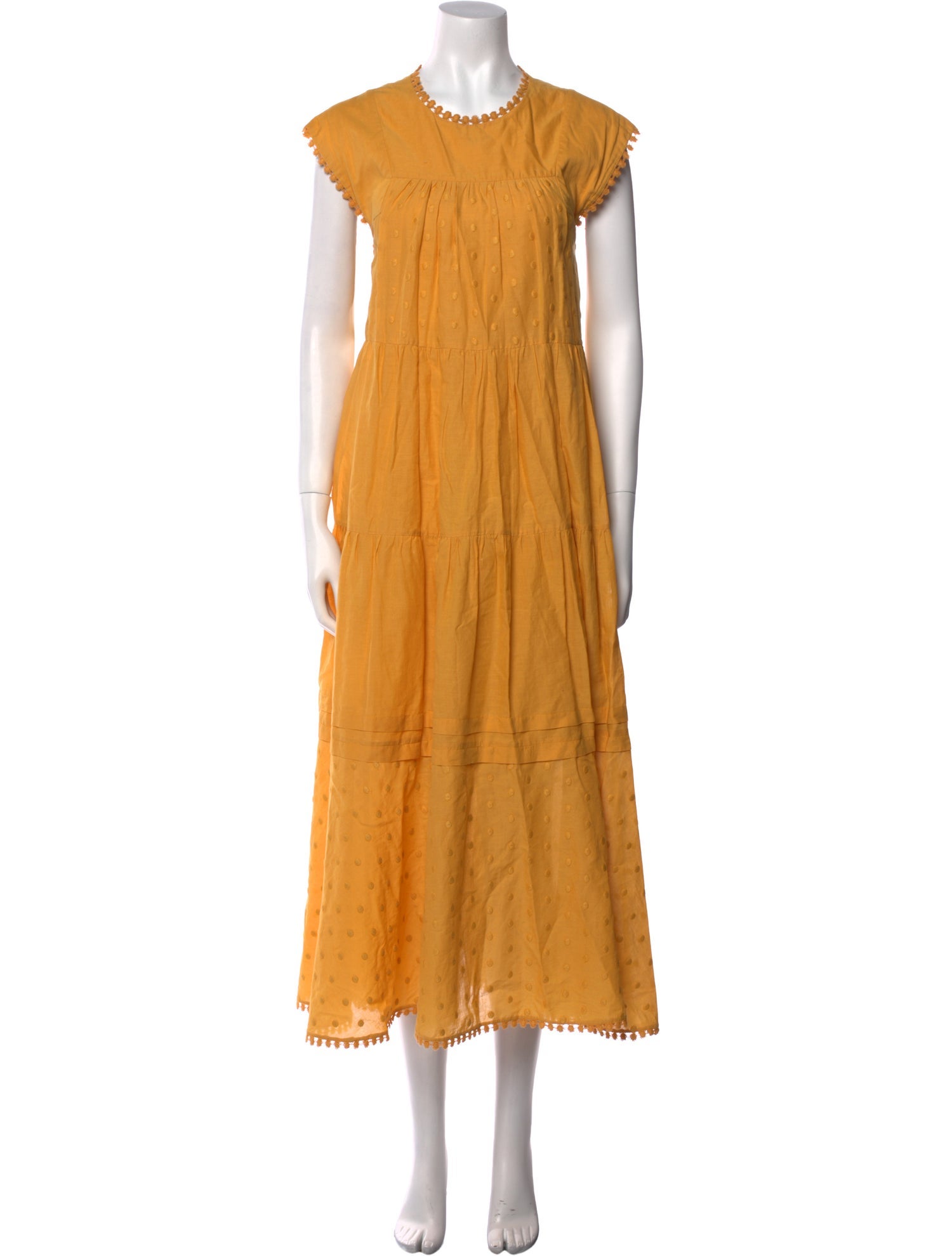 See by Chloé Crew Neck Long Dress