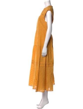 See by Chloé Crew Neck Long Dress