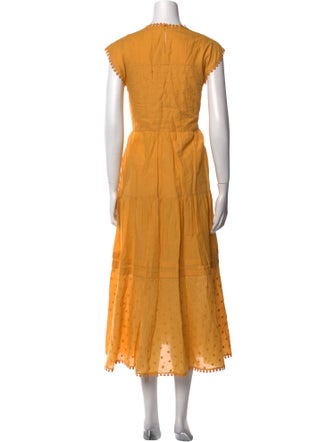 See by Chloé Crew Neck Long Dress