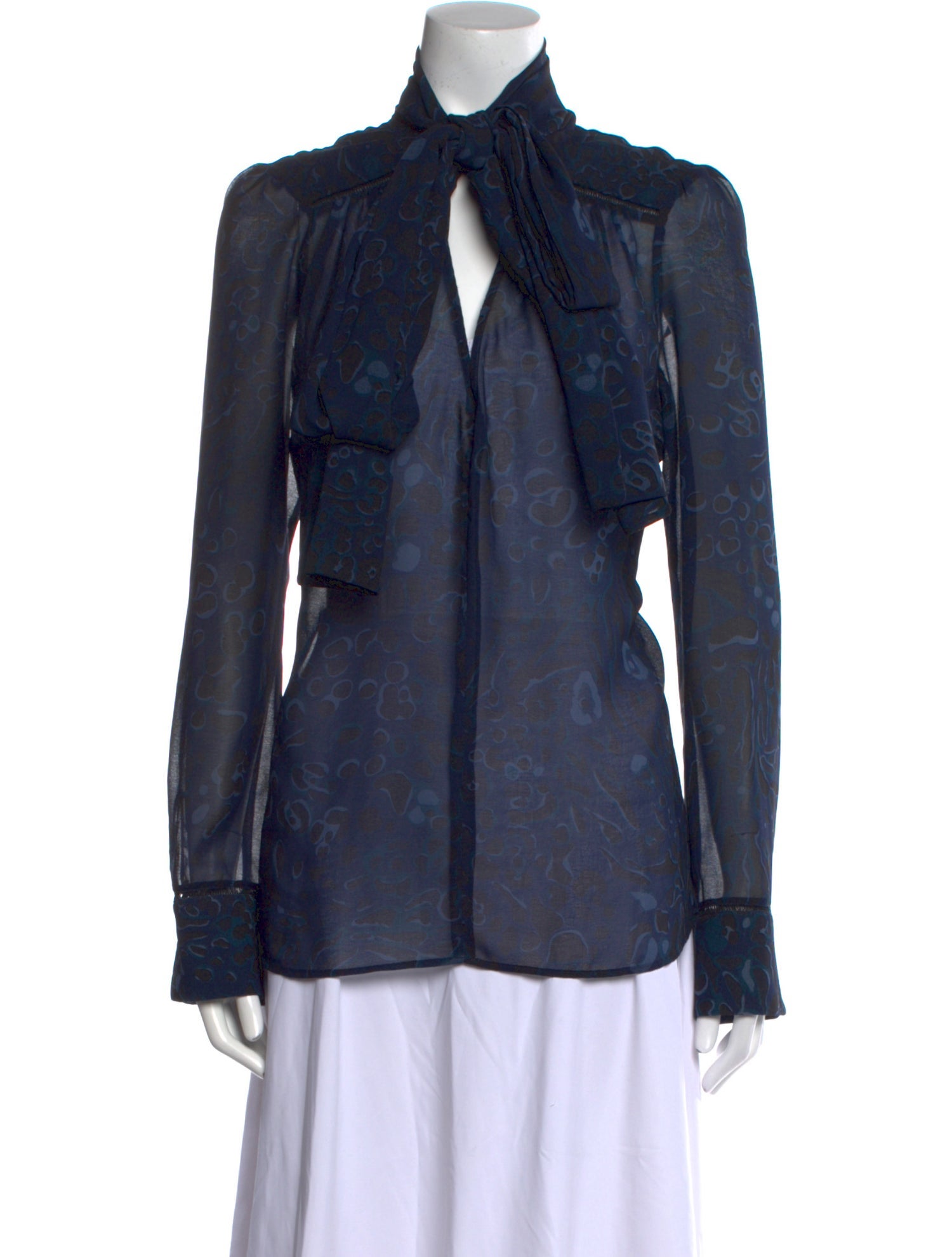 See by Chloé Mock Neck Long Sleeve Blouse