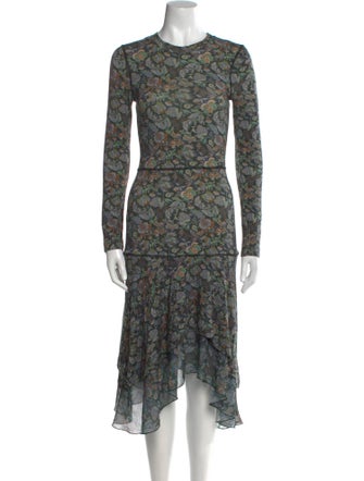 See by Chloé Floral Print Knee-Length Dress