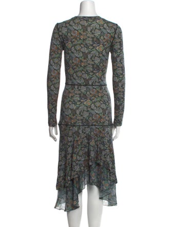 See by Chloé Floral Print Knee-Length Dress