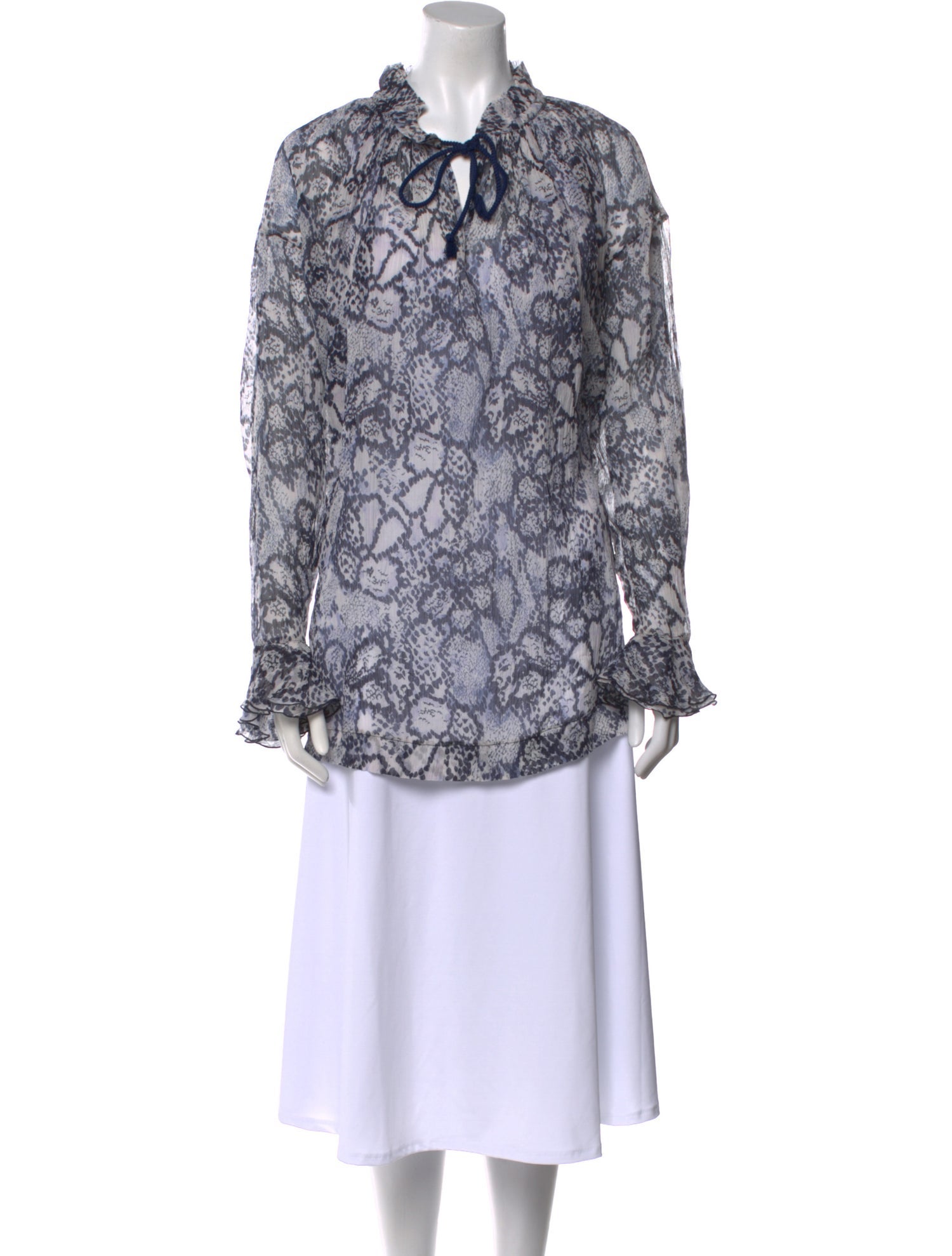 See by Chloé Printed Mock Neck Tunic