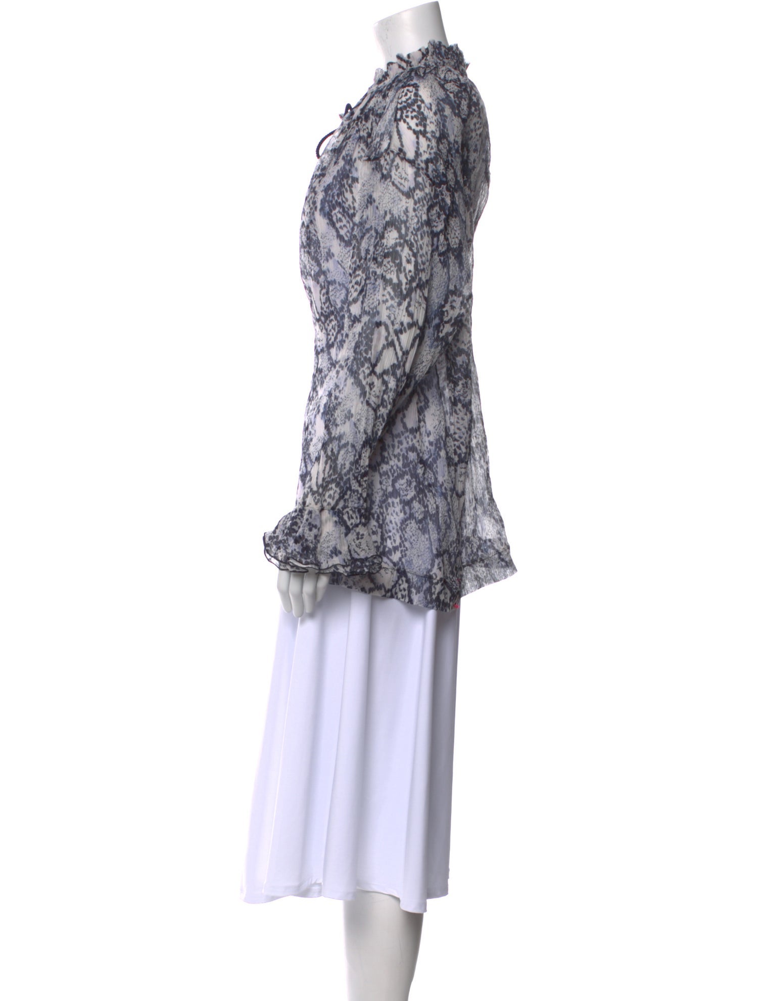 See by Chloé Printed Mock Neck Tunic