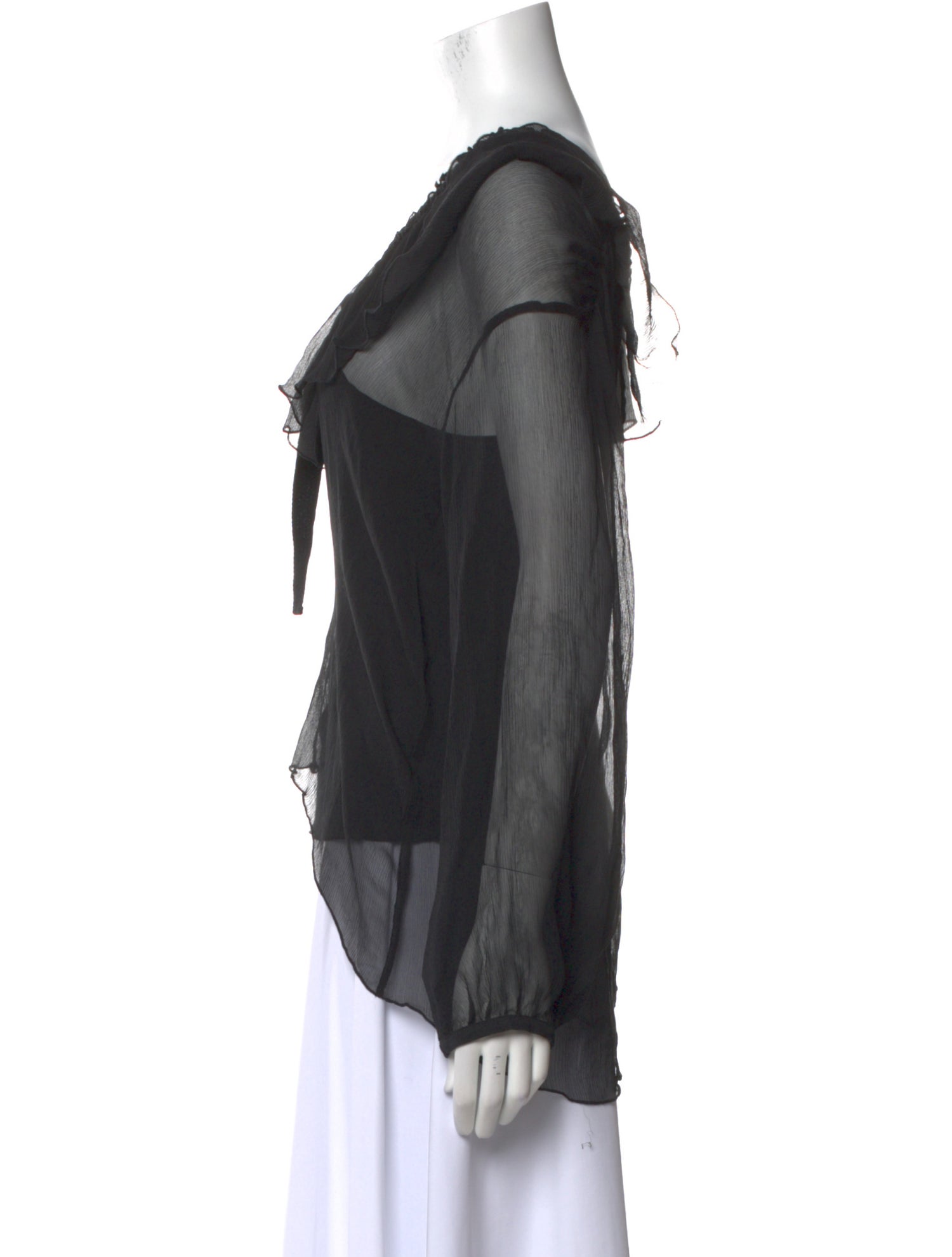 See by Chloé Scoop Neck Long Sleeve Blouse