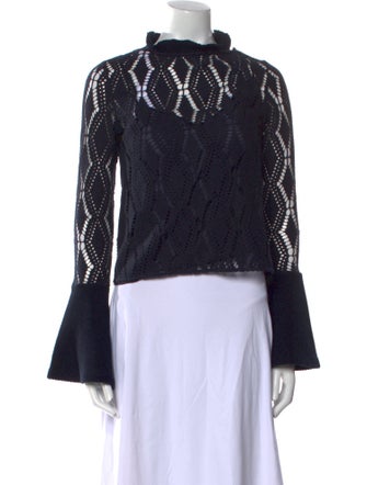 See by Chloé Printed Mock Neck Sweater