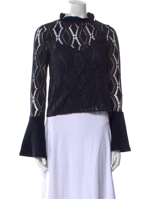 See by Chloé Printed Mock Neck Sweater