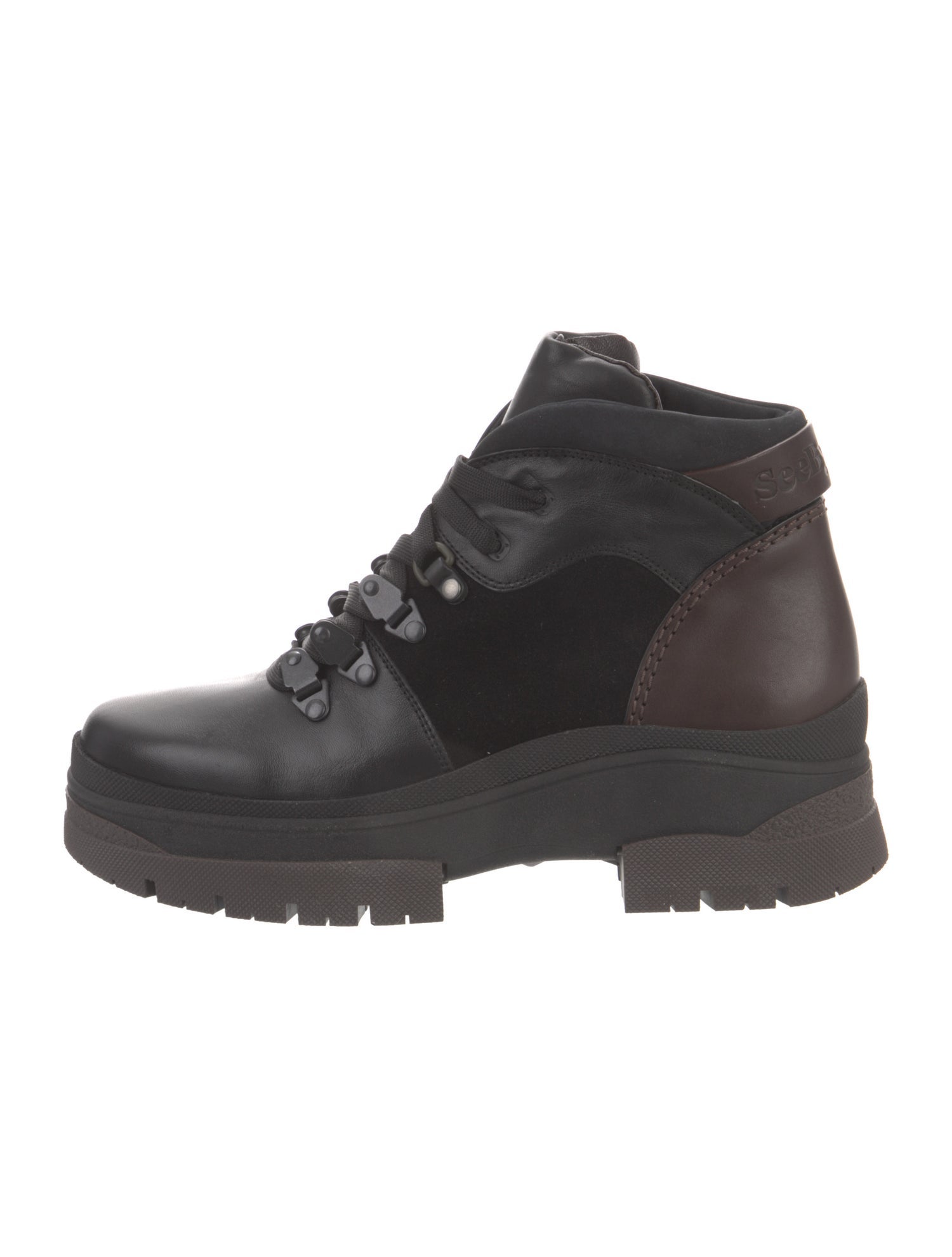See by Chloé Leather Combat Boots