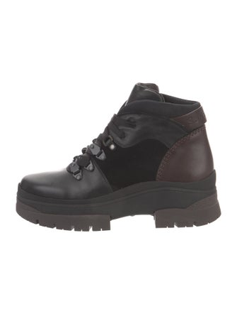 See by Chloé Leather Combat Boots