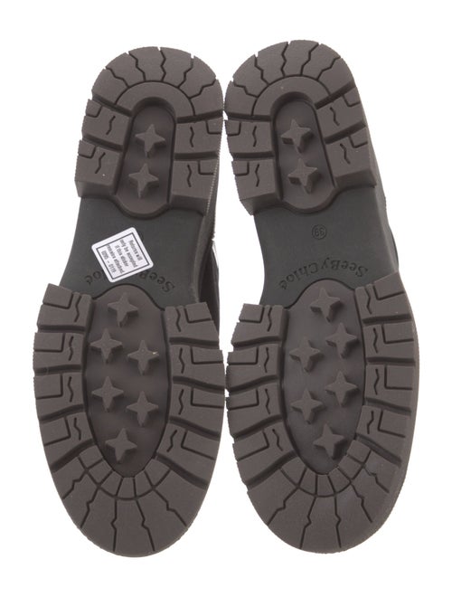 See by Chloé Leather Combat Boots