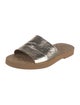 See by Chloé Leather Printed Slides