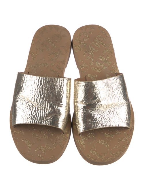 See by Chloé Leather Printed Slides
