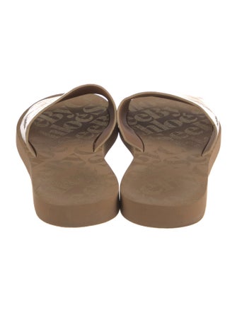 See by Chloé Leather Printed Slides