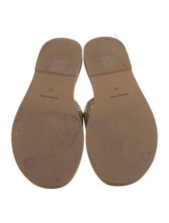 See by Chloé Leather Printed Slides