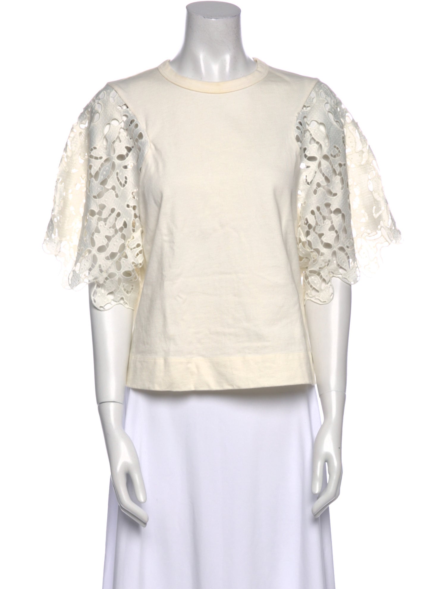 See by Chloé Crew Neck Three-Quarter Sleeve Top