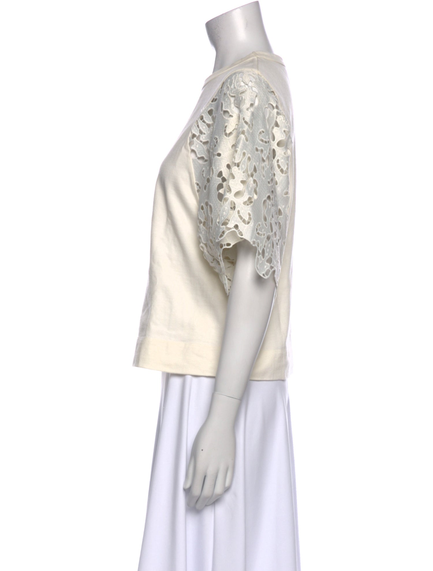 See by Chloé Crew Neck Three-Quarter Sleeve Top