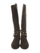 See by Chloé Suede Studded Accents Riding Boots