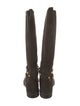 See by Chloé Suede Studded Accents Riding Boots
