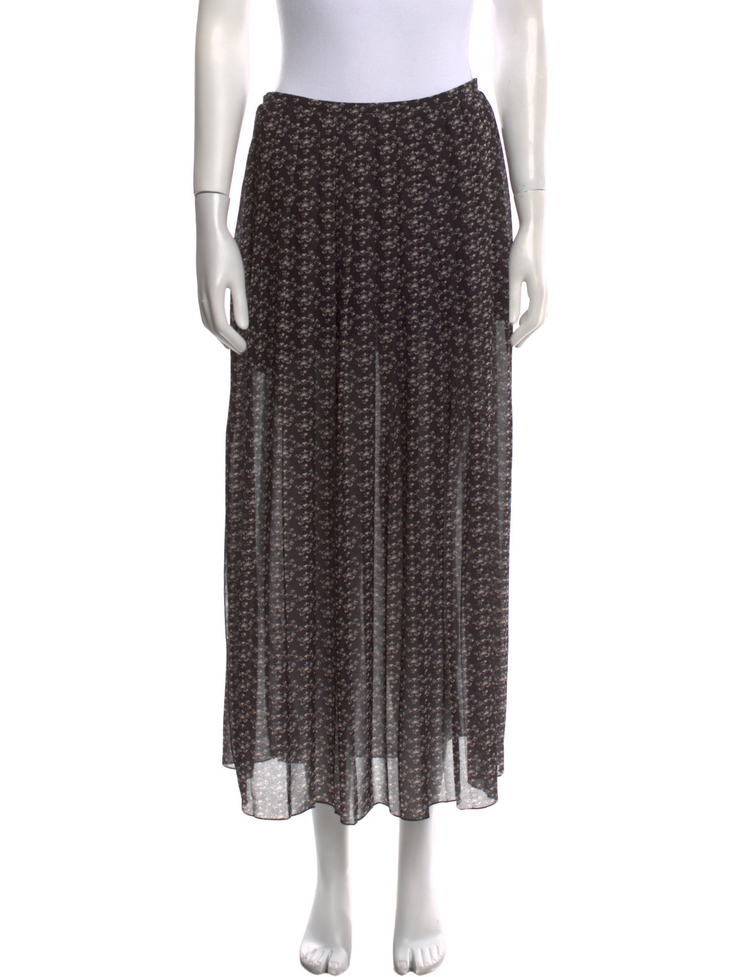 See by Chloé Floral Print Midi Length Skirt