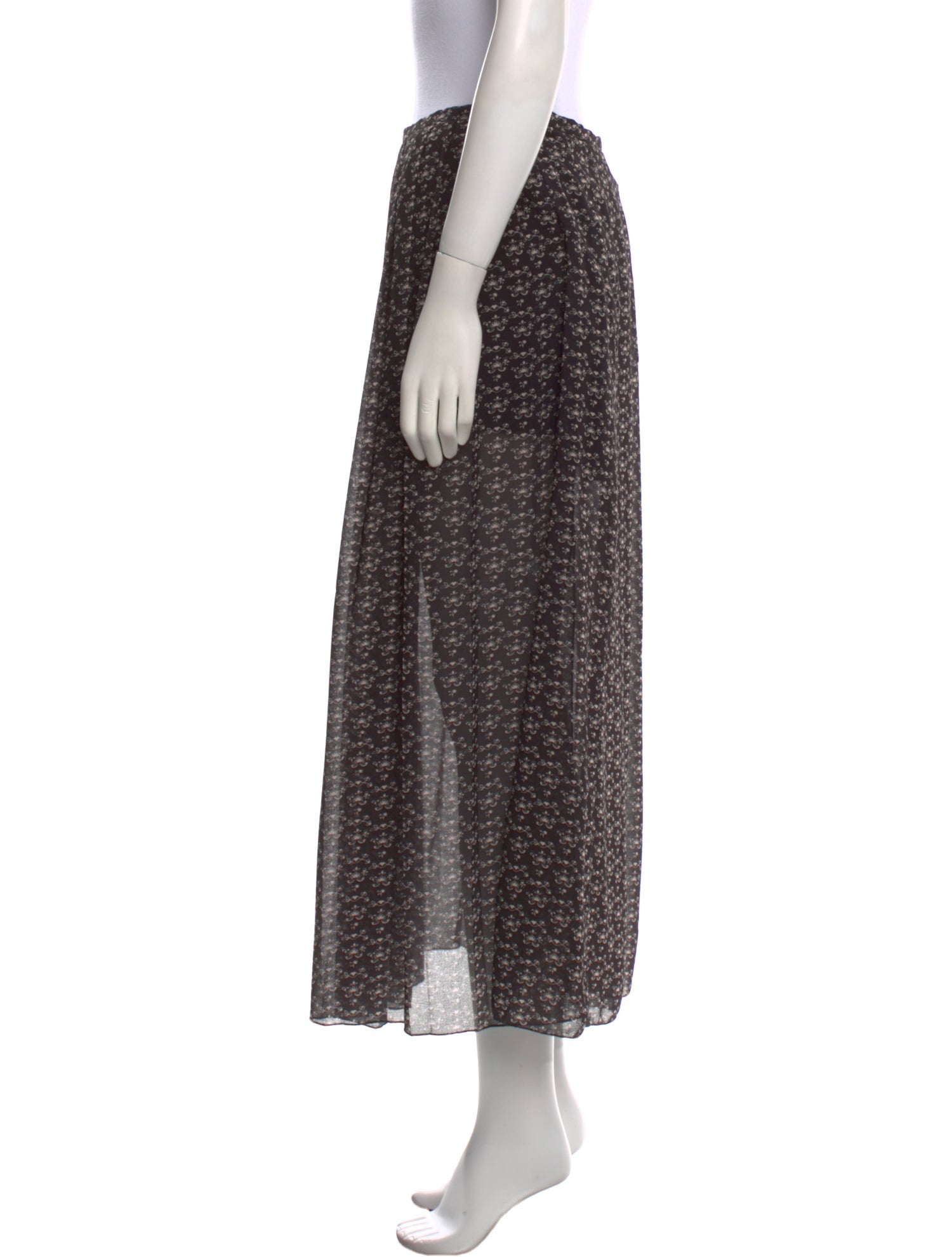 See by Chloé Floral Print Midi Length Skirt