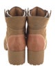 See by Chloé Suede Leather Trim Embellishment Combat Boots