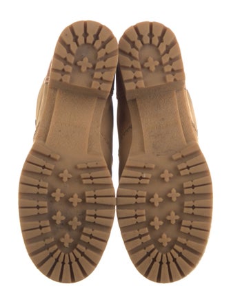 See by Chloé Suede Leather Trim Embellishment Combat Boots