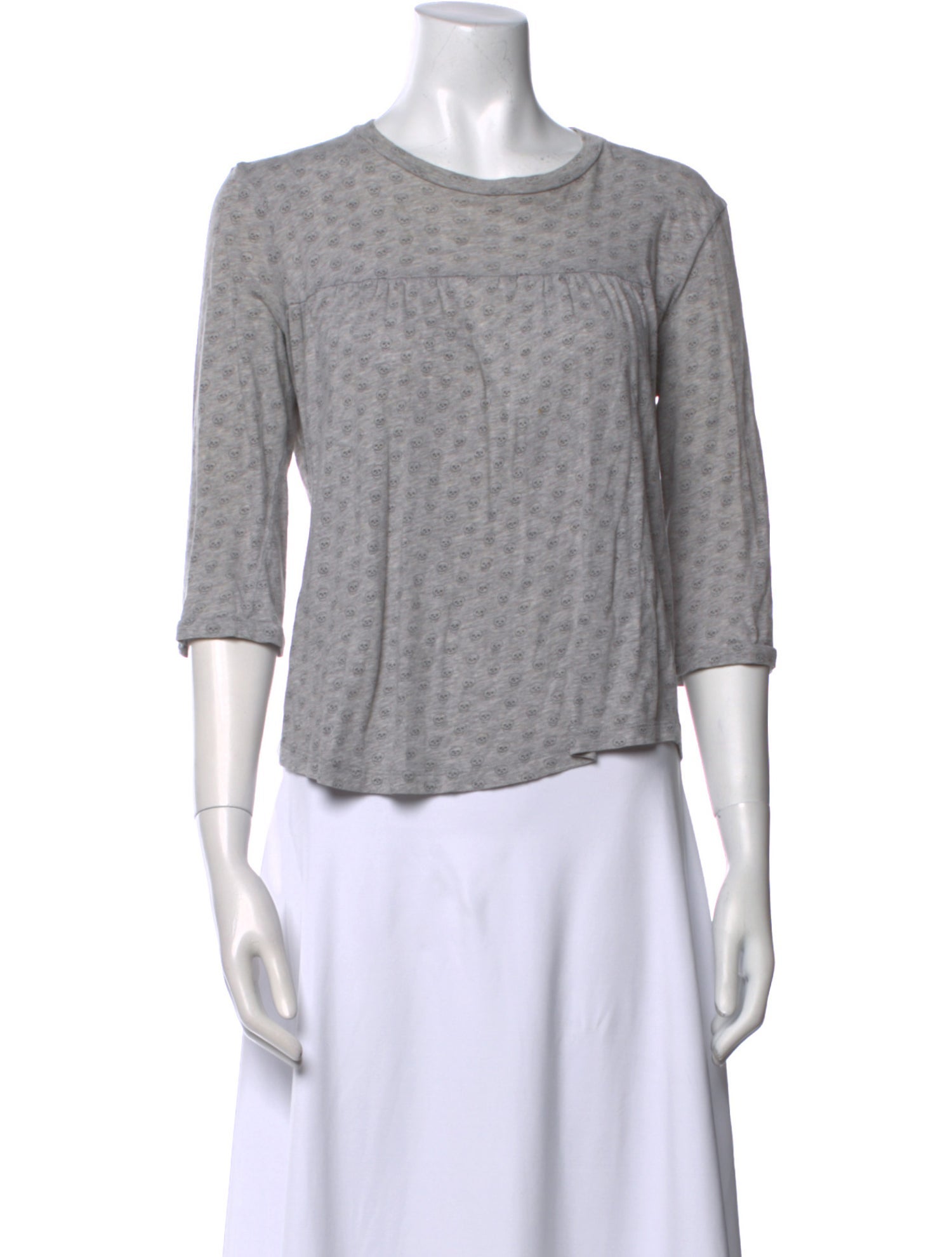 See by Chloé Bateau Neckline Three-Quarter Sleeve T-Shirt