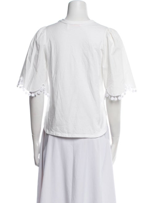 See by Chloé Mock Neck Short Sleeve Crop Top