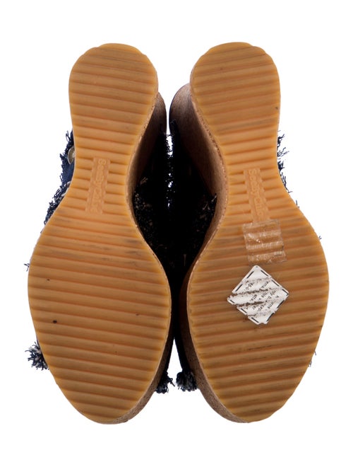 See by Chloé Denim Colorblock Pattern Slides