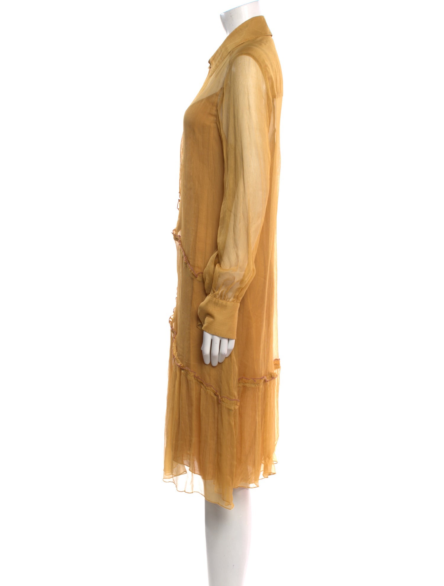 See by Chloé Silk Midi Length Dress