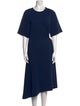 See by Chloé Crew Neck Midi Length Dress