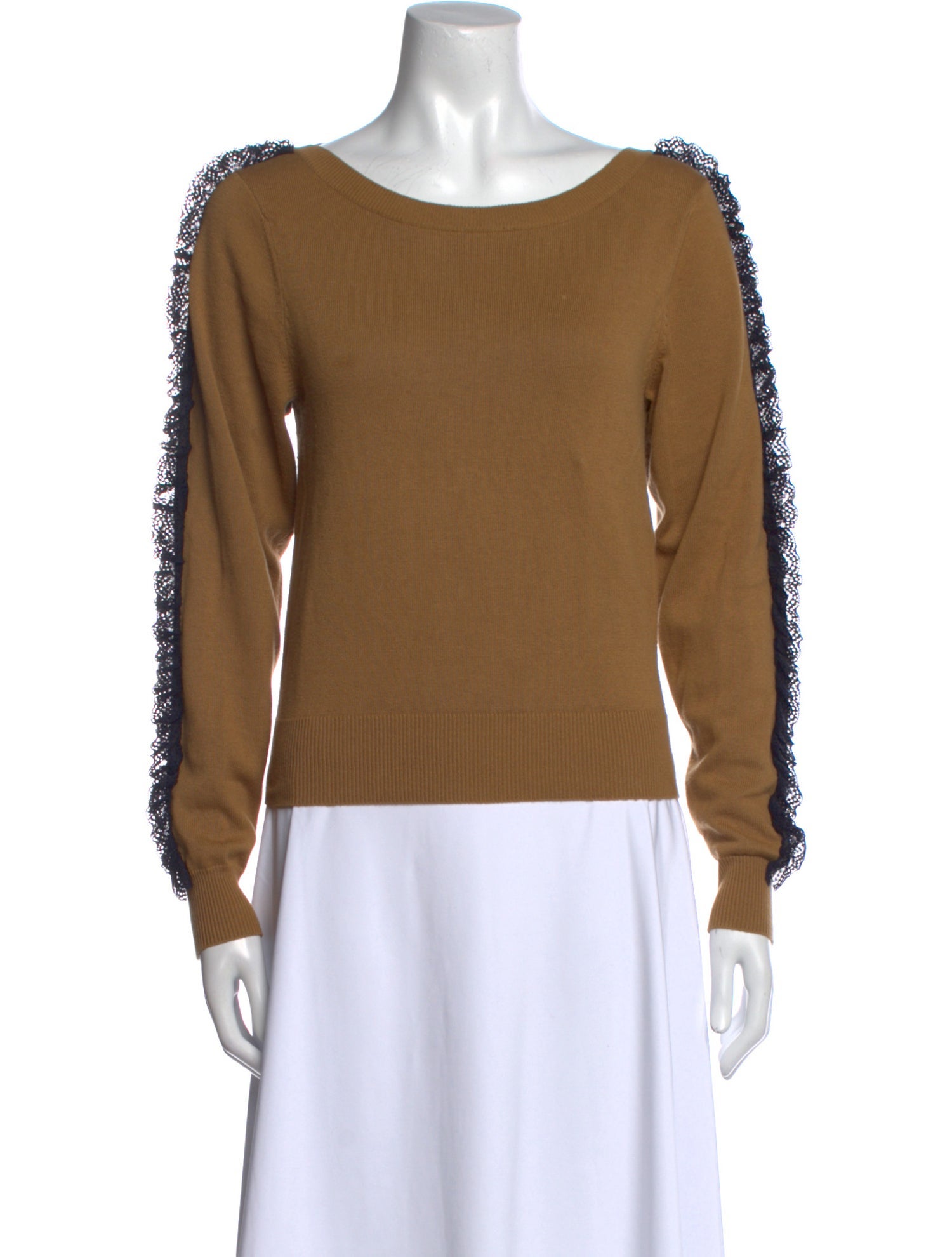 See by Chloé Bateau Neckline Long Sleeve Sweatshirt