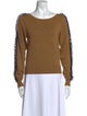See by Chloé Bateau Neckline Long Sleeve Sweatshirt