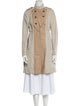 See by Chloé Linen Colorblock Pattern Coat