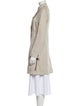 See by Chloé Linen Colorblock Pattern Coat