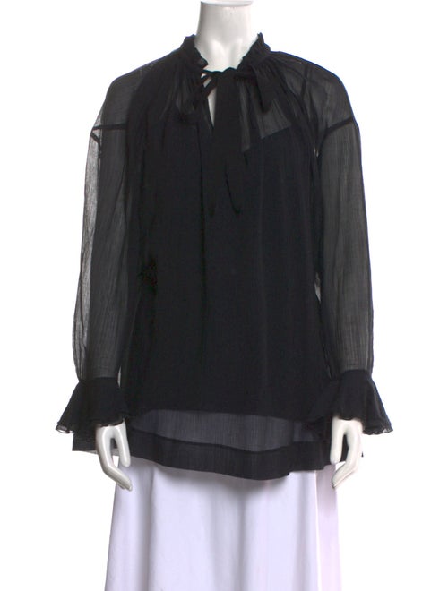 See by Chloé Mock Neck Long Sleeve Blouse