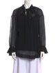 See by Chloé Mock Neck Long Sleeve Blouse