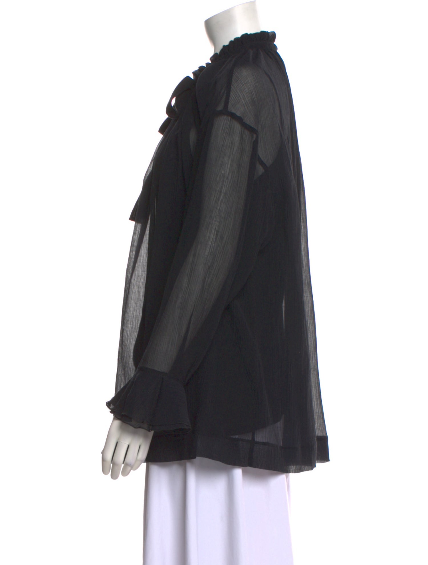 See by Chloé Mock Neck Long Sleeve Blouse