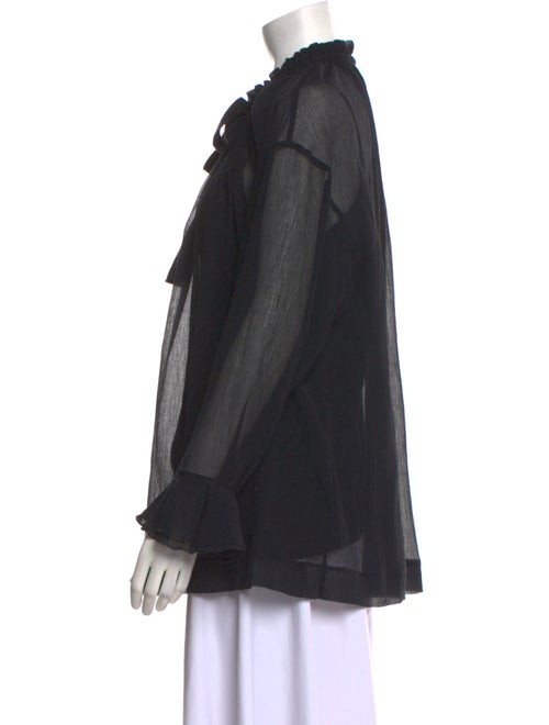 See by Chloé Mock Neck Long Sleeve Blouse